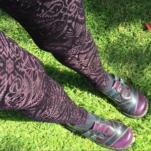 Dr. Martens Mary Jane Style Purple and Navy Shoes